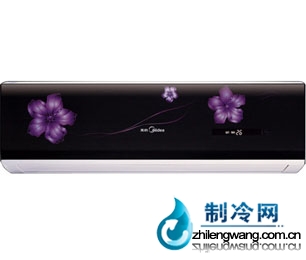 紫色靓丽美的定速空调